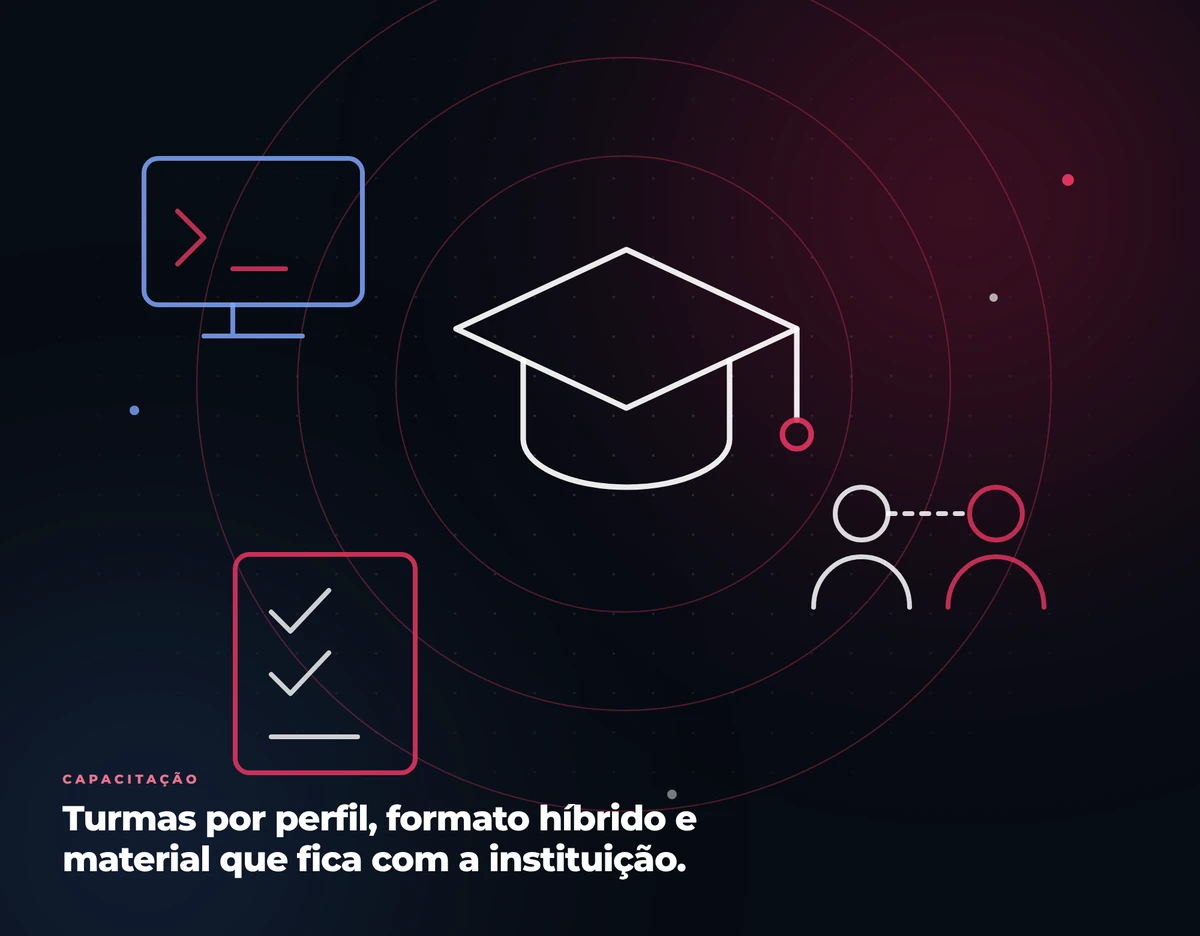 Ilustração sobre capacitação de servidores